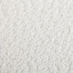 Taburete giratorio tapizado blanco de 23.88 pulgadas con estructura de madera