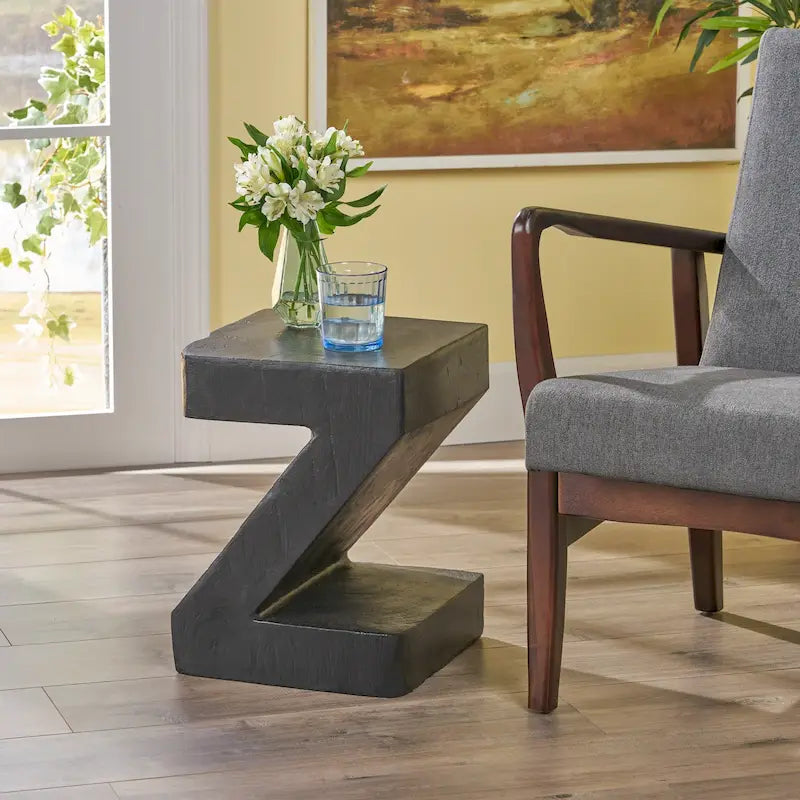 Mesa Auxiliar de Concreto Ligero Max para Exteriores
