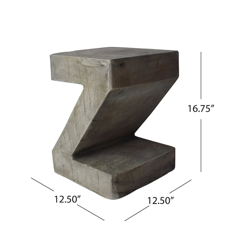 Mesa Auxiliar de Concreto Ligero Max para Exteriores