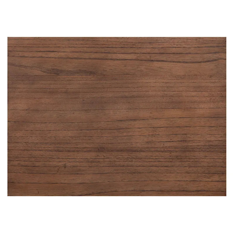 Mesa de centro elevable de madera de dos tonos con ruedas