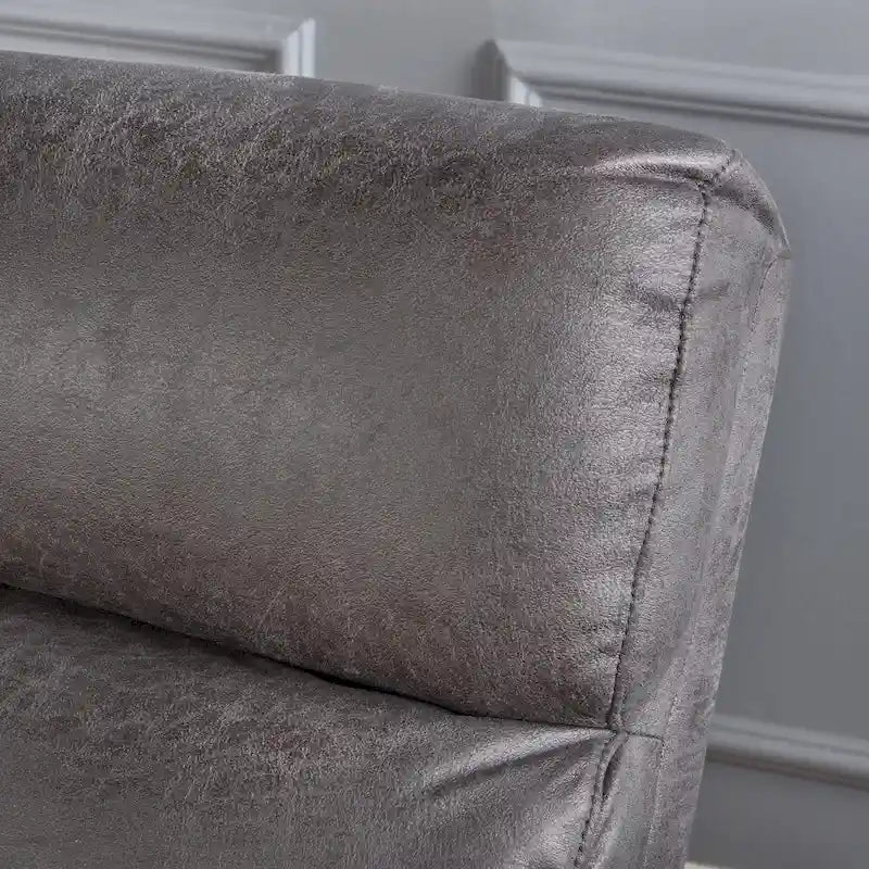 Sillón reclinable de microfibra de 2 plazas Halima