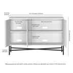 Mesa de bufé rectangular Brighton de 48 de ancho - 47.5 de ancho