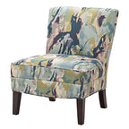 Sillón decorativo sin brazos con estampado artístico