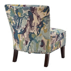 Sillón decorativo sin brazos con estampado artístico