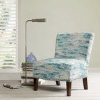 Sillón decorativo sin brazos con estampado artístico