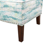 Sillón decorativo sin brazos con estampado artístico