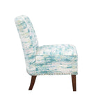 Sillón decorativo sin brazos con estampado artístico