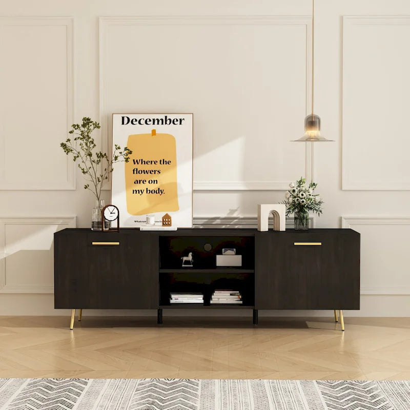 Muebles de TV y centros de entretenimiento con 2 puertas