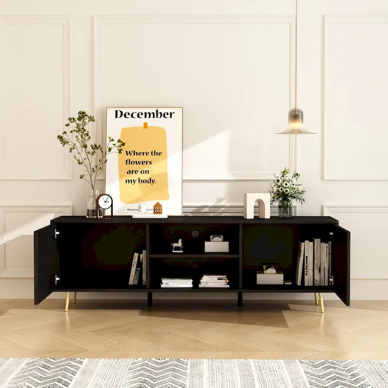 Muebles de TV y centros de entretenimiento con 2 puertas
