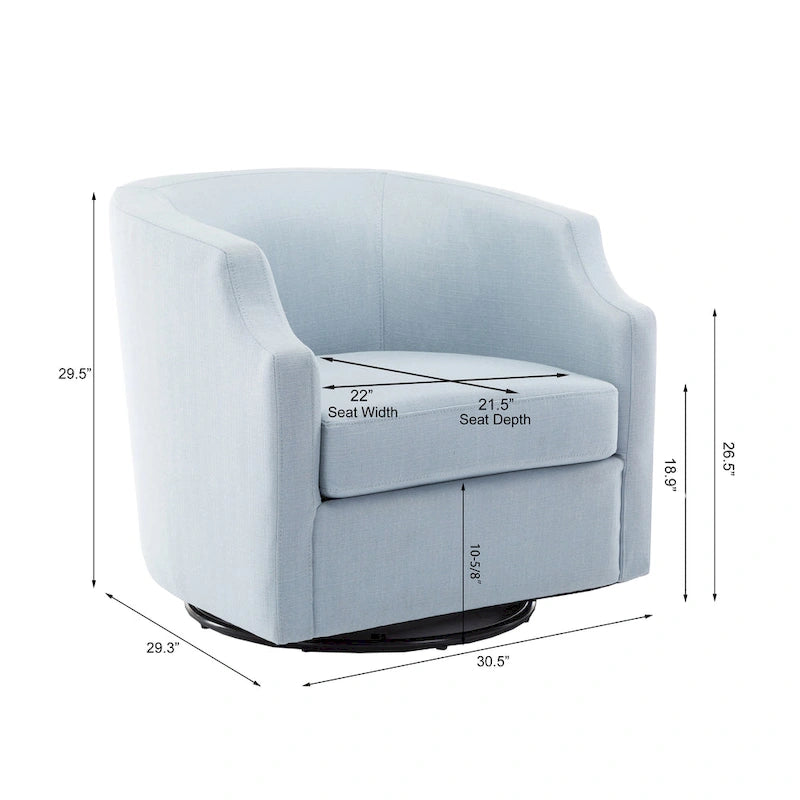 Sillón Reclinable Giratorio Cayden Swivel Barrel