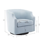 Sillón Reclinable Giratorio Cayden Swivel Barrel