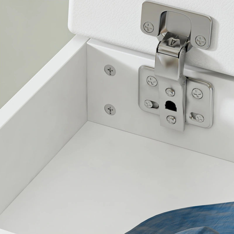 Banco zapatero 24W con cojín de esponja, asiento para sala de estar, mueble para zapatos