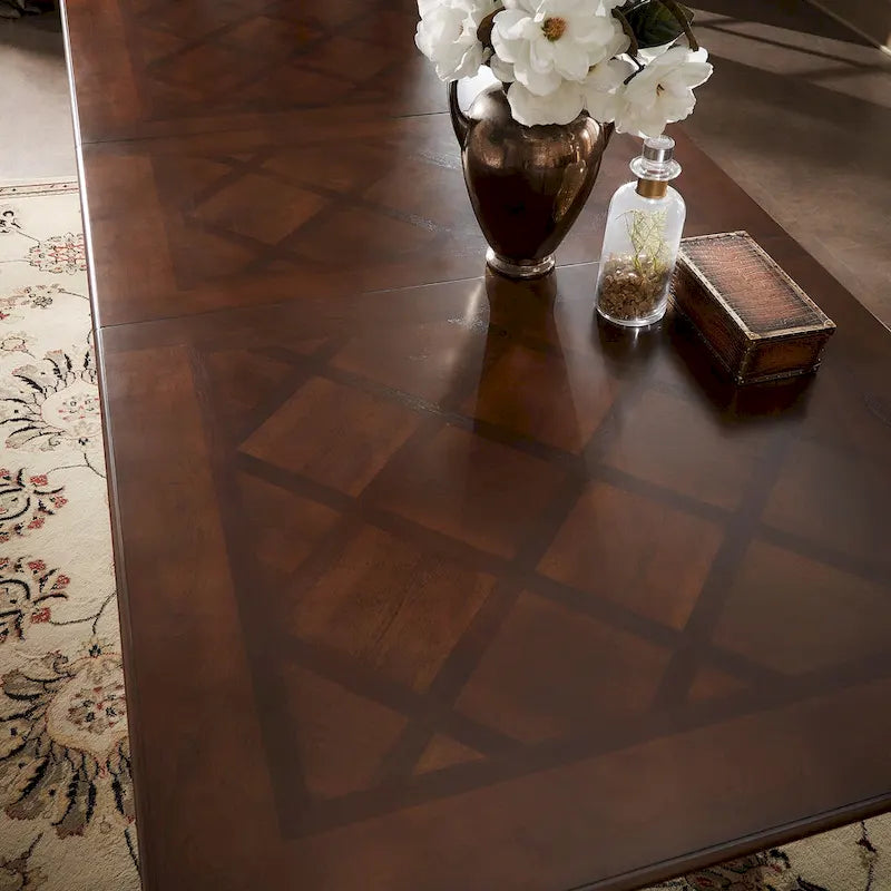 Mesa de comedor Constantinopla de doble pedestal con extensión