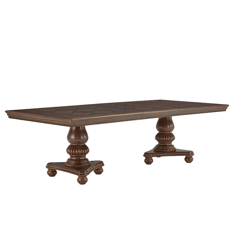Mesa de comedor Constantinopla de doble pedestal con extensión