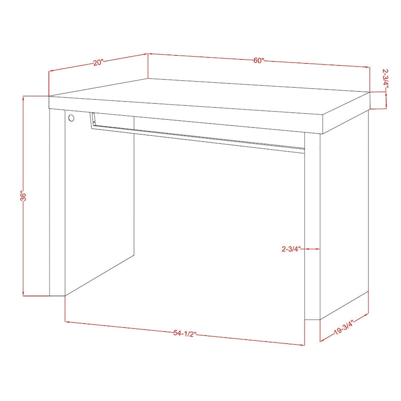 Mesa alta de 60 pulgadas de imitación mármol