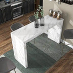 Mesa alta de 60 pulgadas de imitación mármol