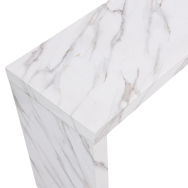 Mesa alta de 60 pulgadas de imitación mármol