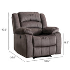 Reclinable Eléctrico con Brazos Acolchados y USB - 1 asiento - 1 asiento