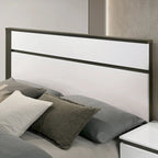 Dormitorio Moderno de Plataforma de Madera Blanca (USB)