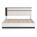Dormitorio Moderno de Plataforma de Madera Blanca (USB)
