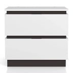 Dormitorio Moderno de Plataforma de Madera Blanca (USB)
