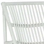 Sillón y otomana de mimbre Jacquelynn White - 22 x 30.5 x 32 - 22 An. x 30 Pr. x 31 Al.
