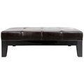 Puf otomano de madera maciza