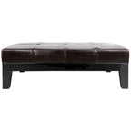 Puf otomano de madera maciza