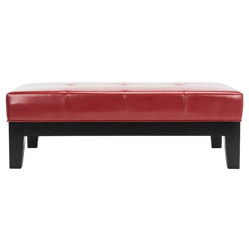 Puf otomano de madera maciza
