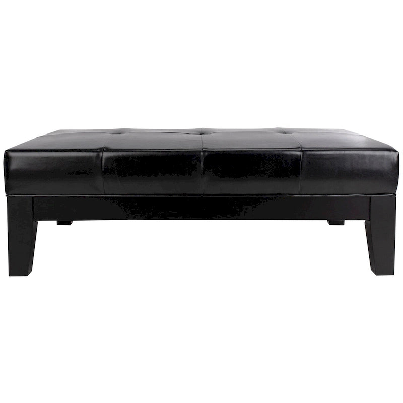 Puf otomano de madera maciza