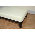 Puf otomano de madera maciza