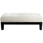Puf otomano de madera maciza