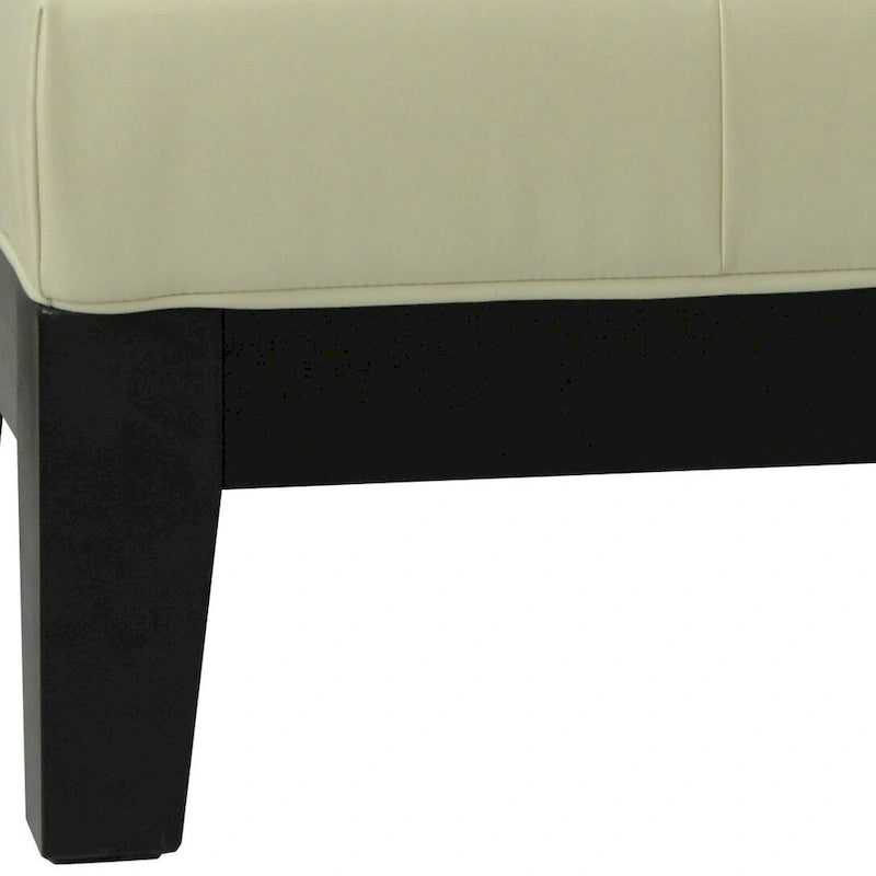 Puf otomano de madera maciza