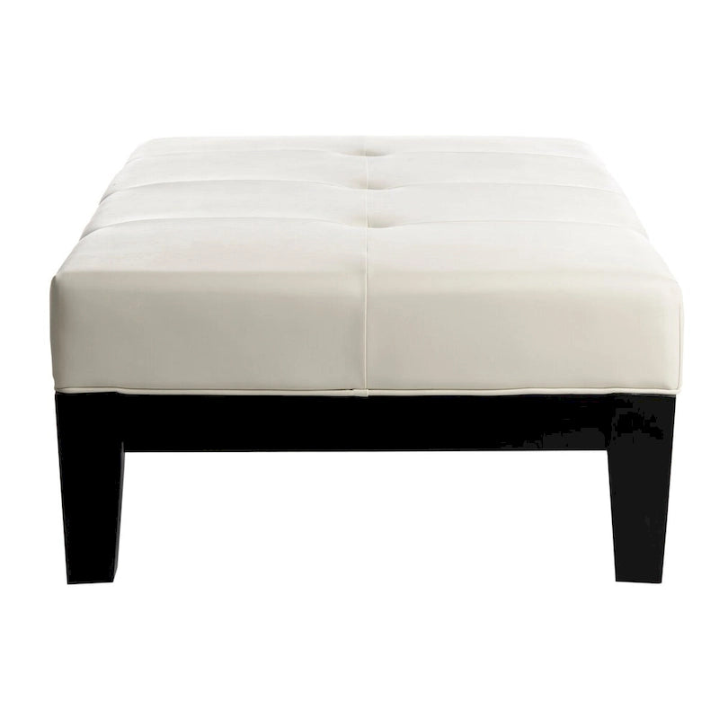 Puf otomano de madera maciza