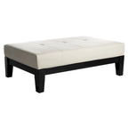 Puf otomano de madera maciza