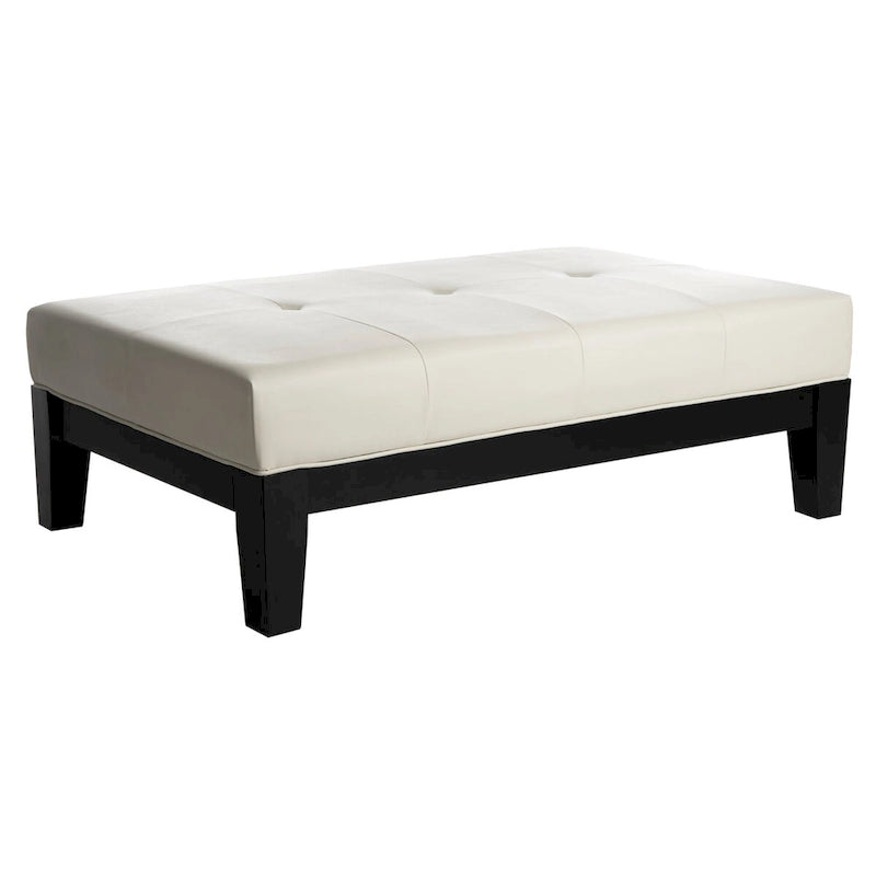 Puf otomano de madera maciza