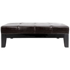 Puf otomano de madera maciza