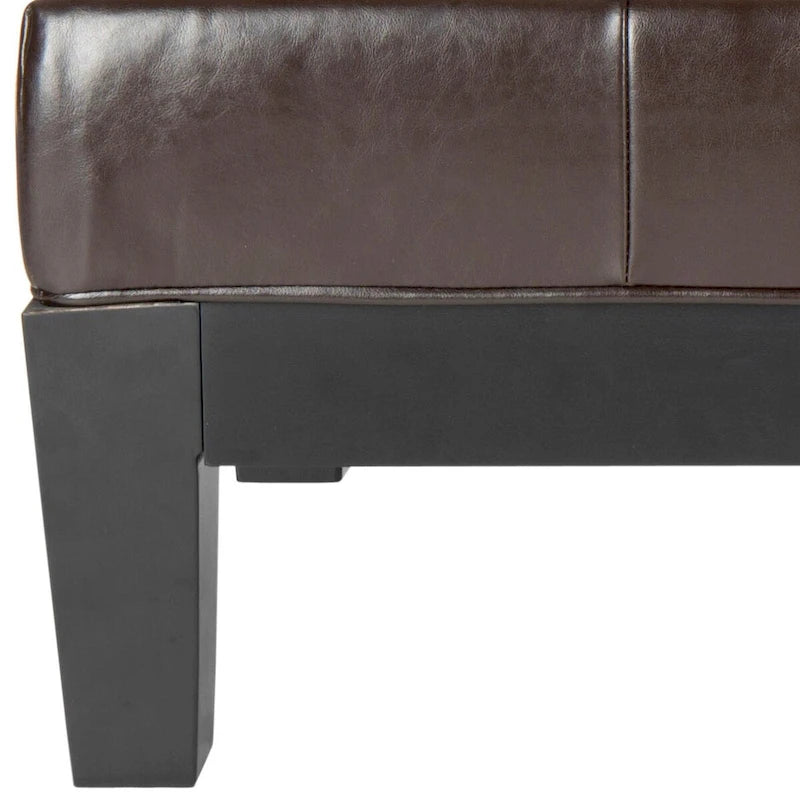 Puf otomano de madera maciza