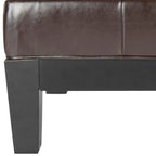 Puf otomano de madera maciza