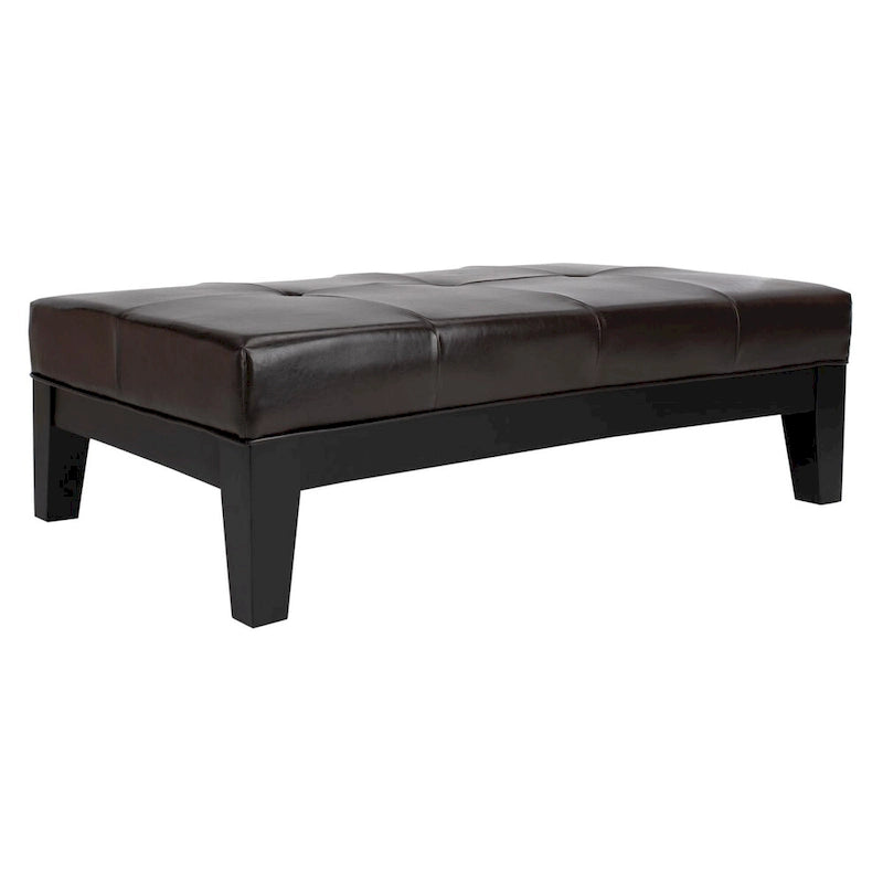 Puf otomano de madera maciza