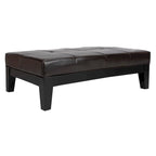 Puf otomano de madera maciza
