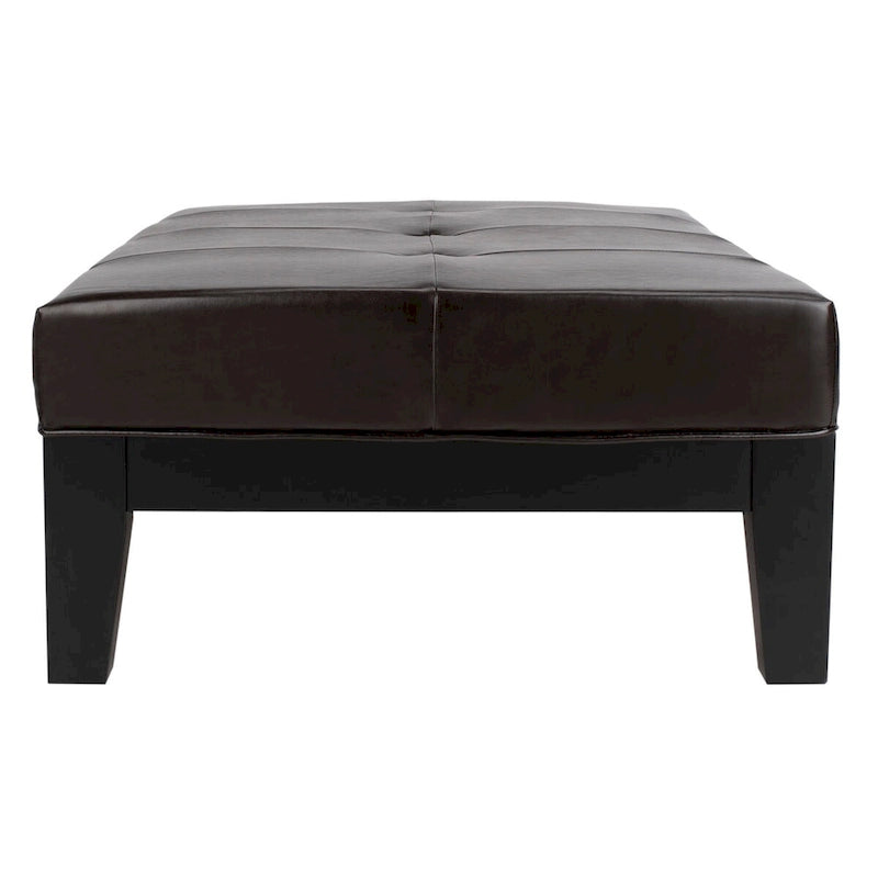 Puf otomano de madera maciza