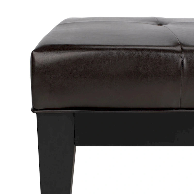 Puf otomano de madera maciza