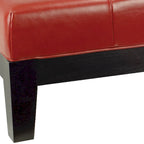 Puf otomano de madera maciza