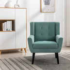 Sillón ergonómico de terciopelo suave para sala de estar