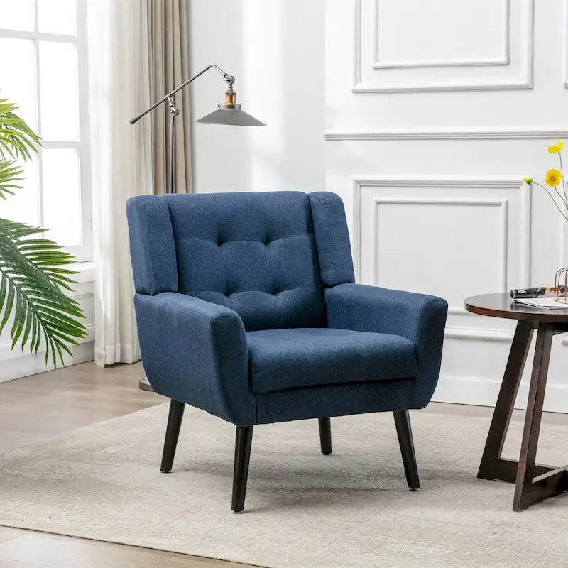 Sillón ergonómico de terciopelo suave para sala de estar