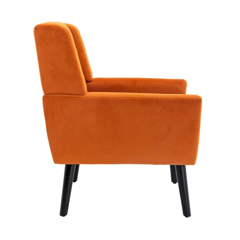 Sillón ergonómico de terciopelo suave para sala de estar