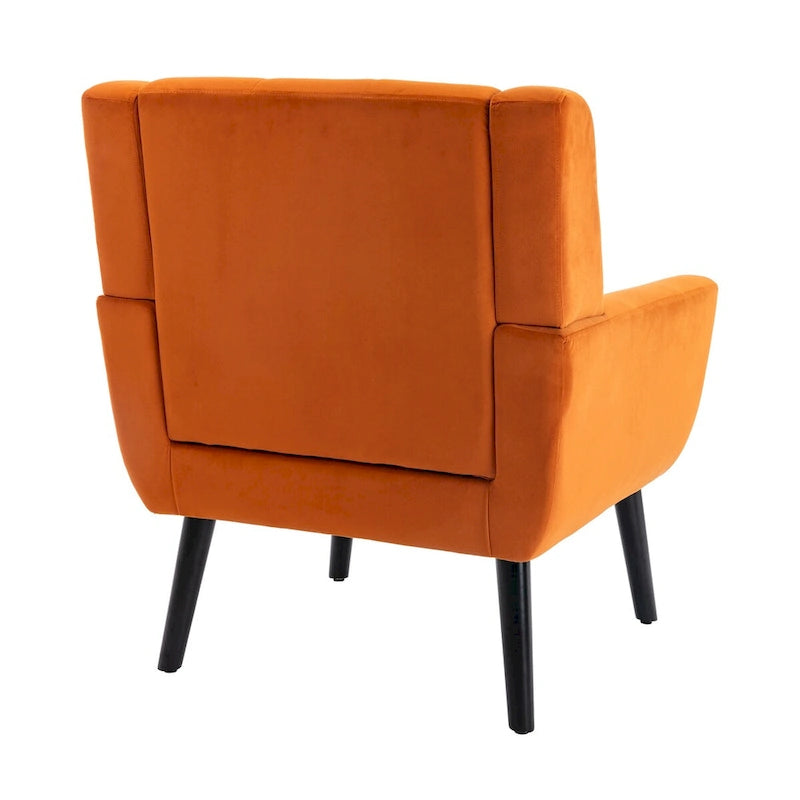 Sillón ergonómico de terciopelo suave para sala de estar