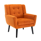 Sillón ergonómico de terciopelo suave para sala de estar