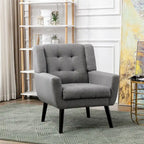 Sillón ergonómico de terciopelo suave para sala de estar